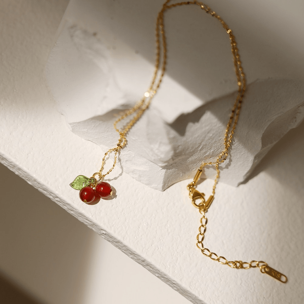 Bing Cherry Necklace - Pura Jewels